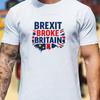 Network Hot Spot Brexit Broke Britain Unisex Unisex Unisex Vintage Uk Eu Distressed Flag British Culture Cotton Graphic T Shirt