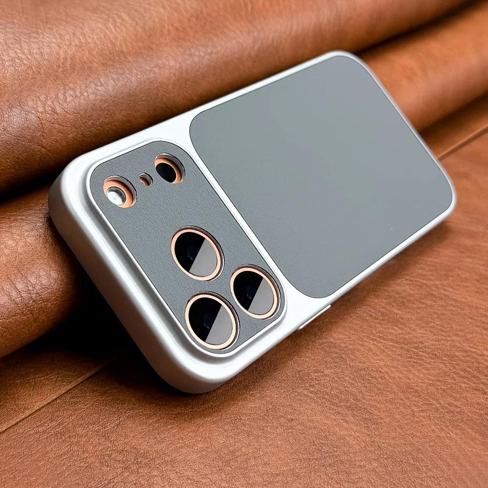 

New Luxury Upgrade Can Immediately Become 17 Series Orange Retro Phone Case For iPhone 17 Air 16 15 14 13 12 11 Pro Max iPhone Air сірий колір