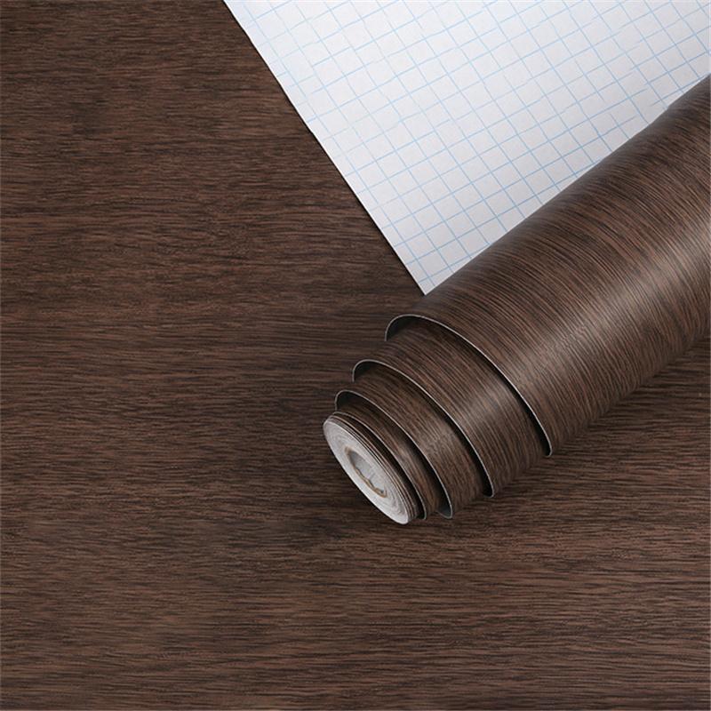 Wasserdichte Tapetenrolle mit Holzmaserung, selbstklebend, Heimdekoration, Kontaktpapier, Türen, Schrank, Schreibtisch, moderne Möbel, Renovierung, dekorativer Aufkleber