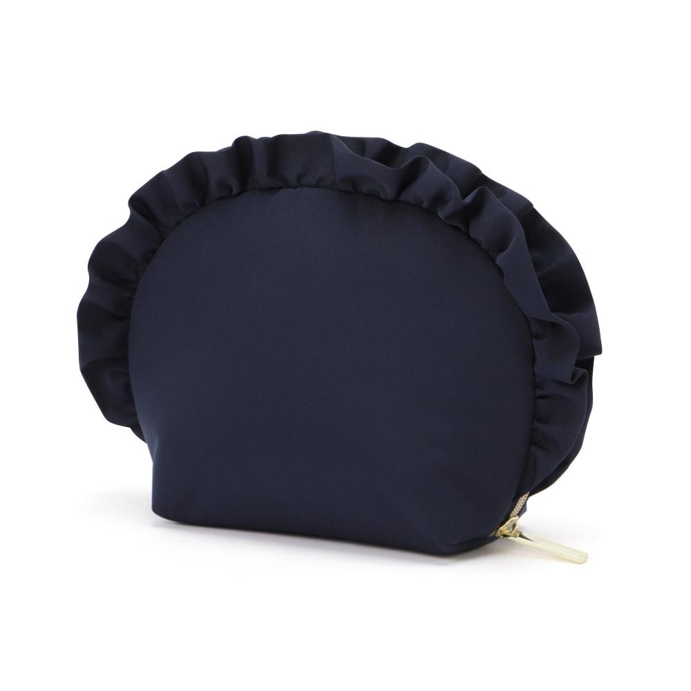 Franc Franc Japan [ec Limited Outlet Item] Frill Round Pouch Navy