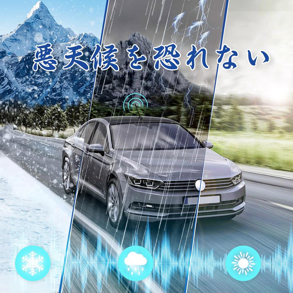 BINGFU Car Stereo AM FM Radio Antenna, Car Truck Stereo Receiver Host FM HD