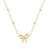 European & American Fashion Women's 18K Bow Necklace - Luxury Stainless Steel Clavicle Chain