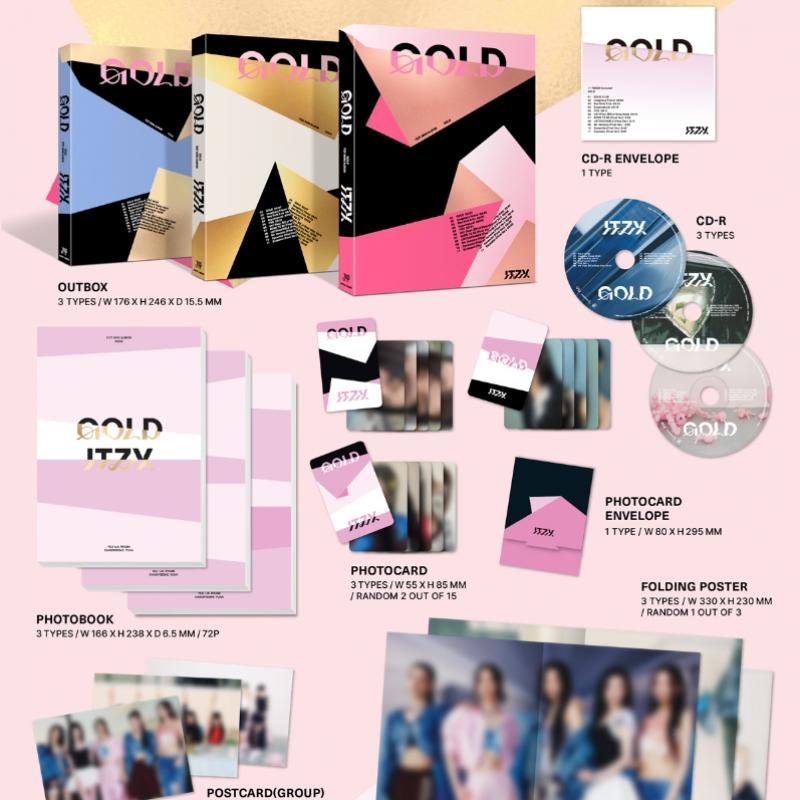 Itzy Gold Standard Lot de 3