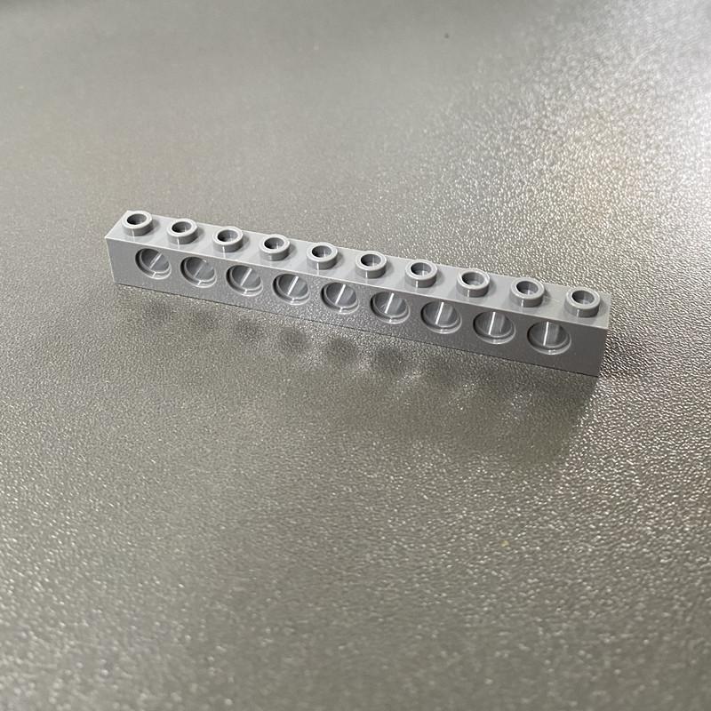 Compatible Building Block 2730 Hole Brick, Technology Machinery Building Block Spare Parts 1X10 With 9 Hole High Brick Bump Brick
