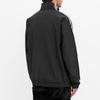 Adidas Originals Striped Logo Loose Stand Collar Sports Jacket Men Outerwear Black H41391