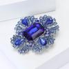 Crystal Brooch for Women Unisex Rhinestone Flower Pins Banquet Party Gifts Jewelry Accessories