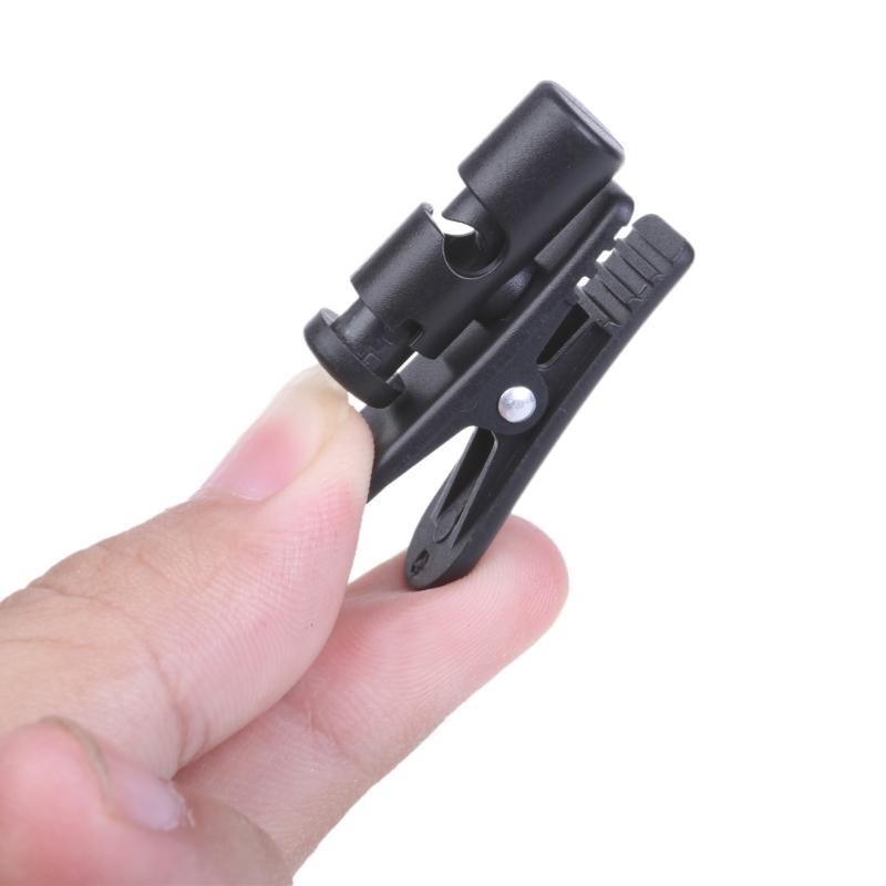 Long Last ABS Material Solid Clip Black Headphones Wire Clip for Managing Earphone Wire User Friendly Cord Holder