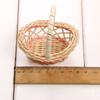 Beautiful Hand Made Flower Storage Basket Imitation Rattan Woven 8*5.5cm Storage Baskets 2 Colors Wicker Flower Basket