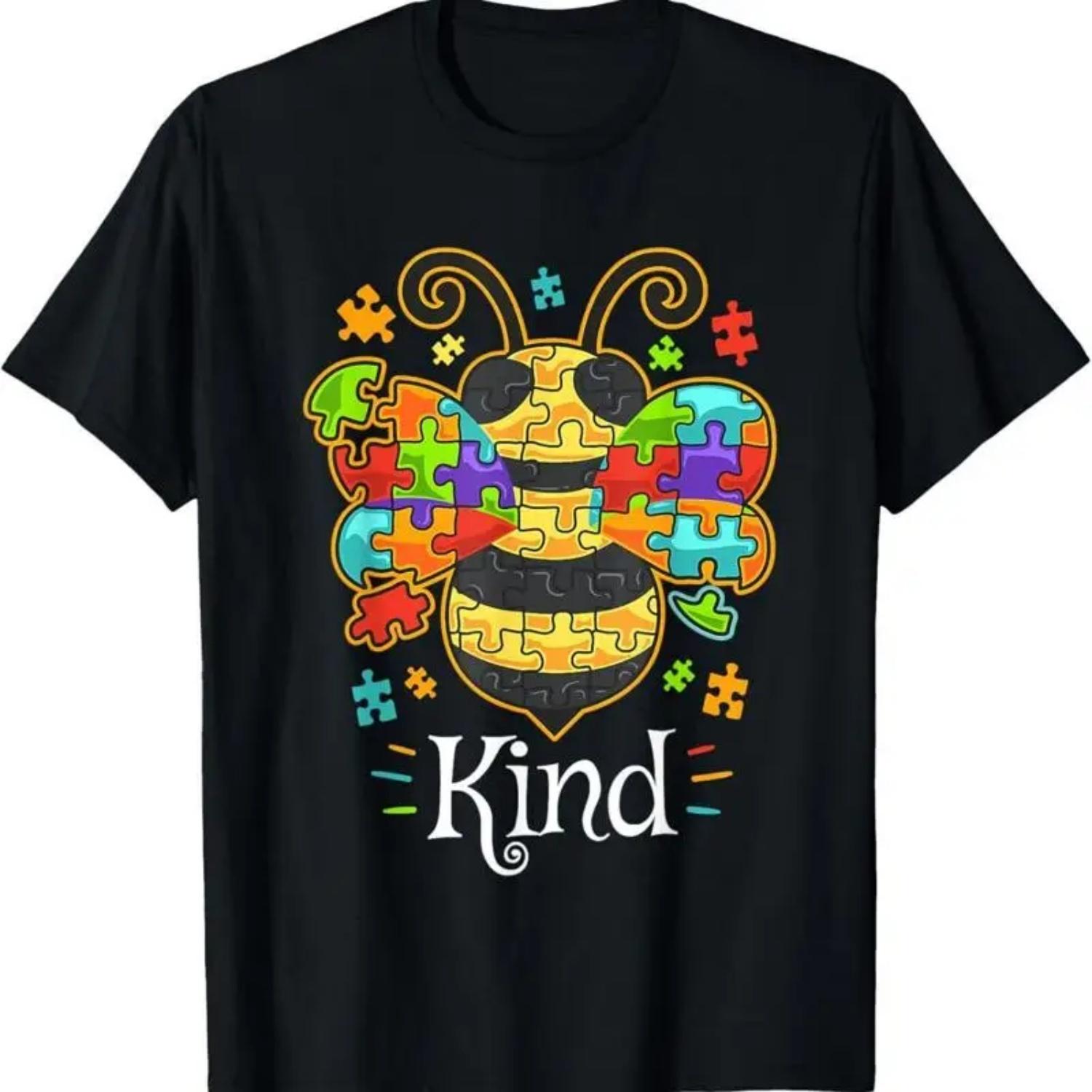 Autism Awareness Bumble Bee Be Kind Autistic T Shirt S