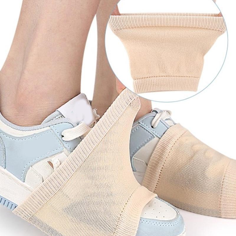 2 Pairs Stretchable Dance Socks Shoe Covers Over Sneakers Socks For Ballet Dancing Turning Spins Yoga Fitness Activity