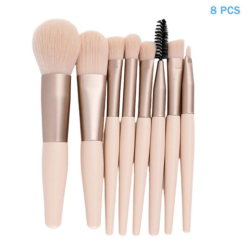 8/13Pcsmakeup Brush Set Fluffy Professiona Cosmetic Foundation Powder Eyeshadow Kabuki Blending Make Up Brush Beauty Tool Makeup