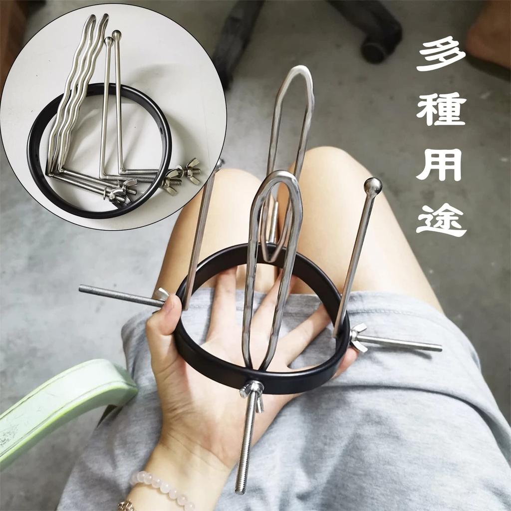 Yemax Anal Stainless Opening Device 4 Anal Observation Fully Visible Anal 2 Types of Adjustment Hollow Anal Adult Goods for SM 124 mm x 152 mm Plug,