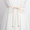 Weave Dress Slim Belt Solid Color Sweater Strap Fashion Waist Closing Decorative  Female