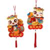 1 Pair 3D Fu Character Door Pendant Traditional 2025 New Year Sticker  Home Living Room Decor