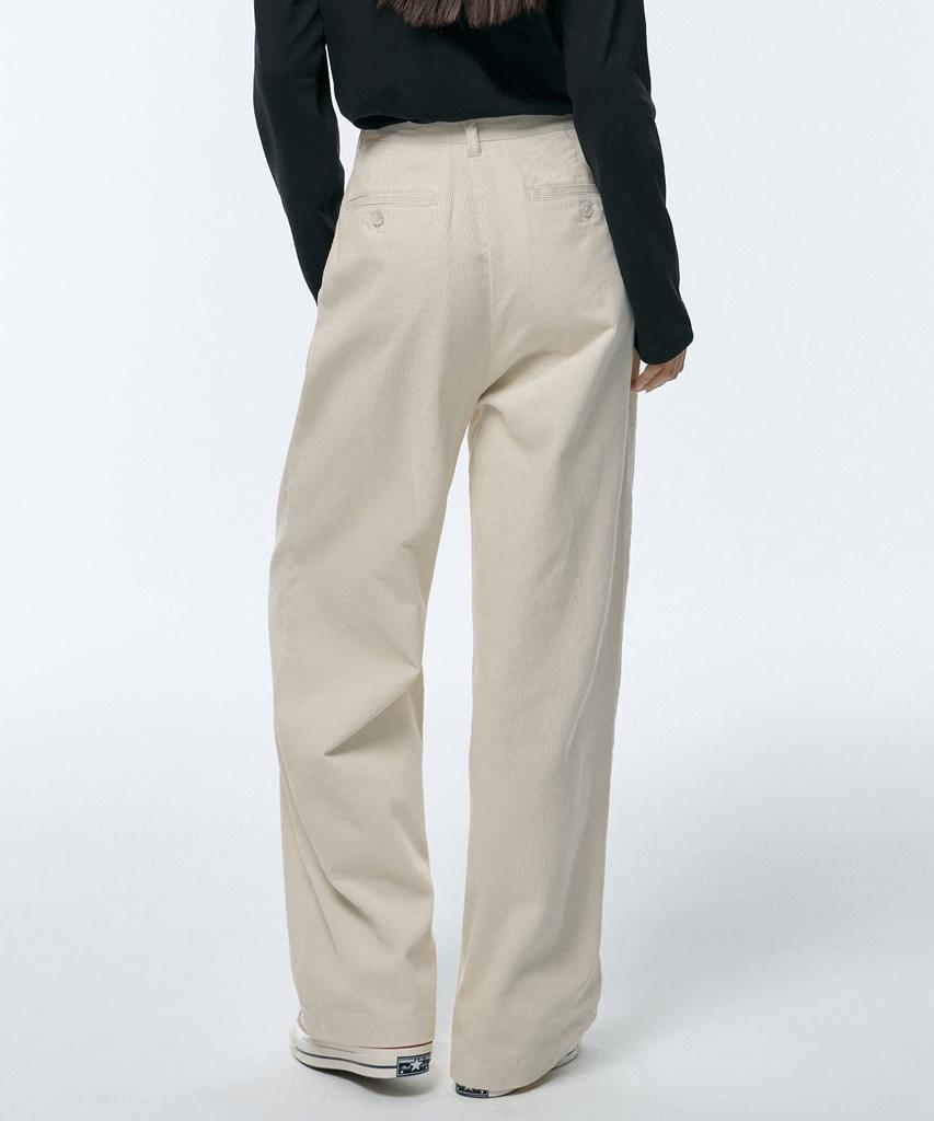 MUSINSA STANDARD WOMAN Women'S Wide Corduroy Pants [Cream]