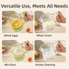 Clear Scale Egg Mixing Cup Semi-Automatic Kitchen Stirring Bottle Egg Beating Cup  Baking Tool