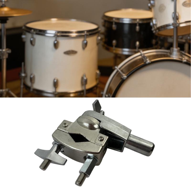 Adjustable Drum Rack Adapter High Strength Metal Drum Rack Clamp Hardware for Multiple Percussion Equipment Connections