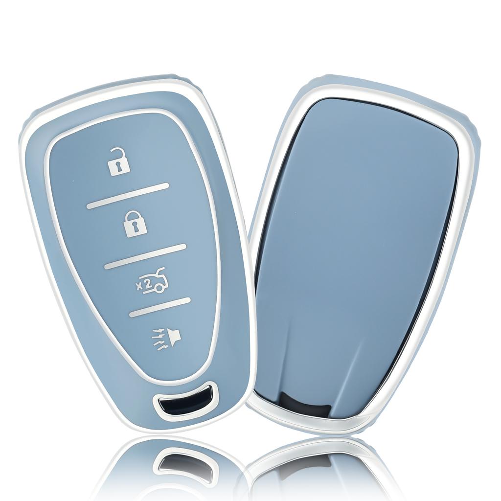 Car Key Fob Case Cover For Chevrolet Blazer Malibu Camaro Cruze Traverse Spark Equinox Sonic Volt 5 Button Key Protect Shell
