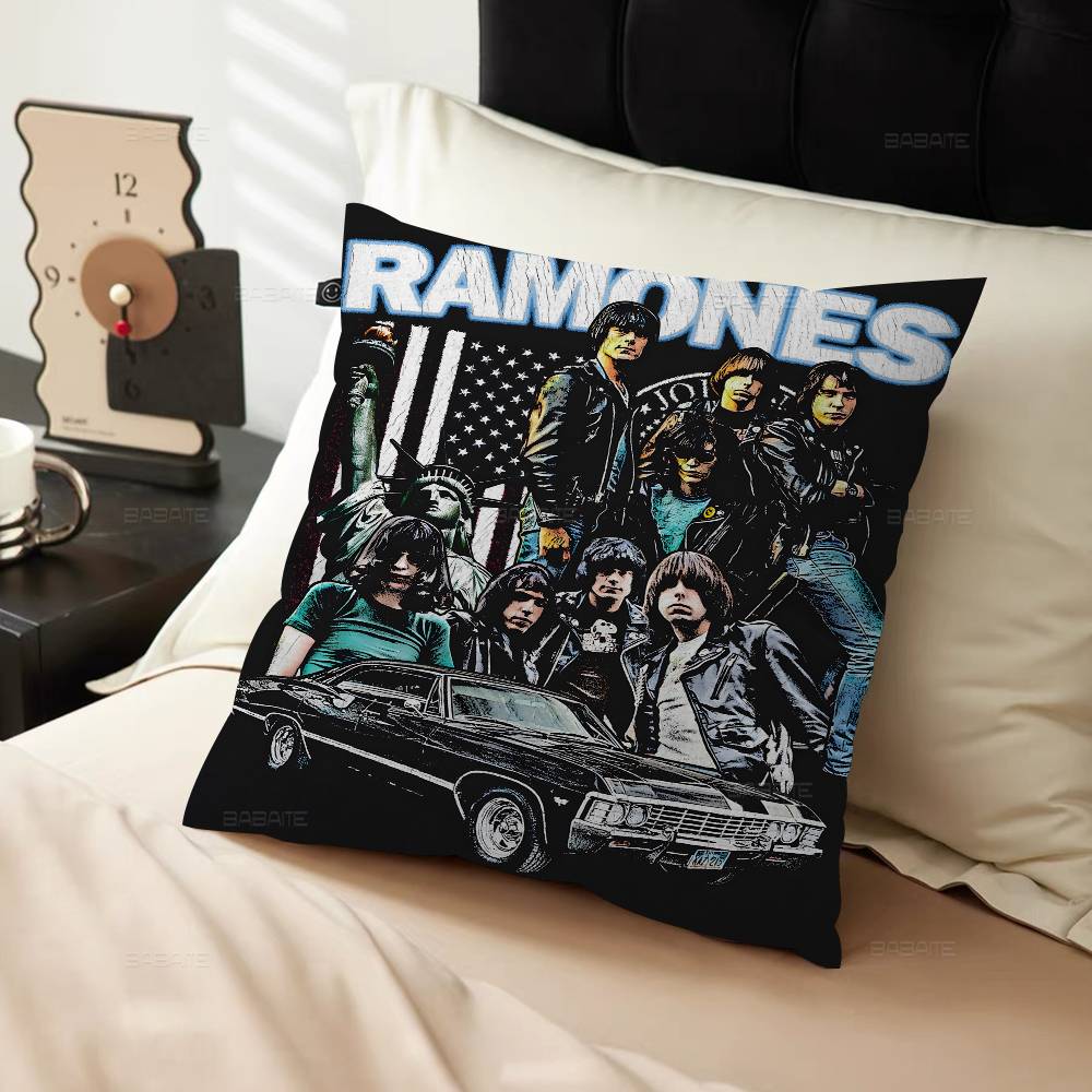 Band Rock R-Ramones Maple Design Cushion Cover Happy Autumn Harvest decor Holiday Decorati Pillow Cover
