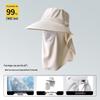 Large Brim UV Protection Ponytail Sun Hat