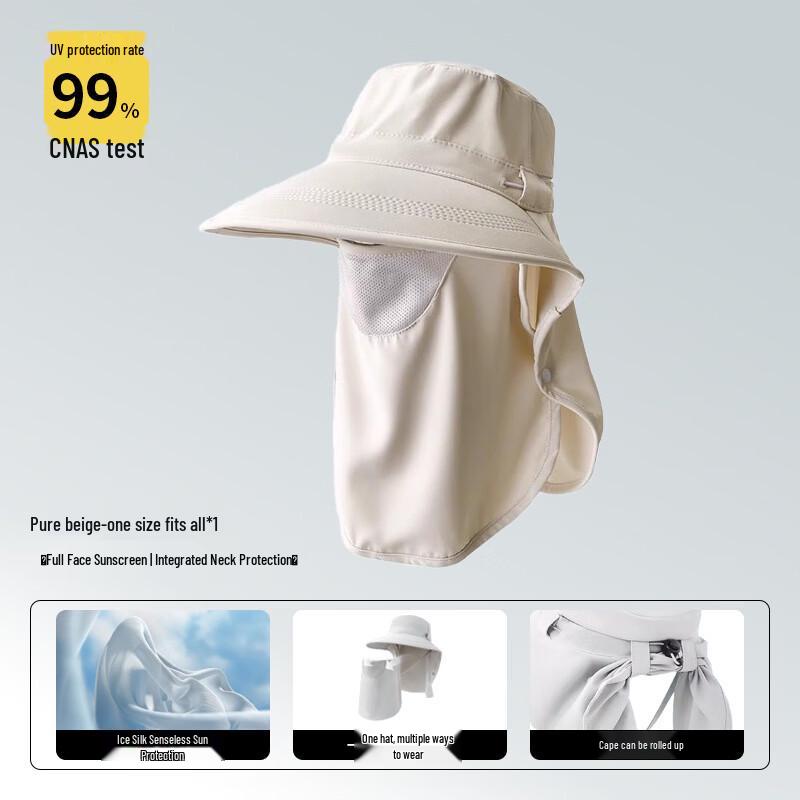 Large Brim UV Protection Ponytail Sun Hat