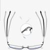 Quadratische Metall Vollrand Lesebrille Herren Business Alterssichtigkeit Brille für Ältere Blaulichtschutz Augenschutz Brille
