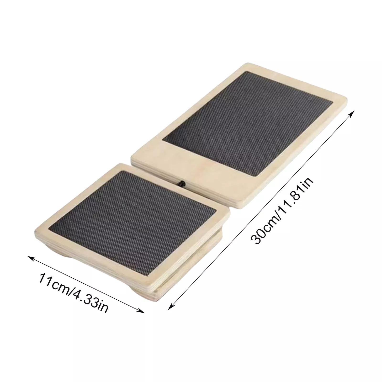 

Балансировочная доска для вывихнутой одной ноги, деревянный противоскользящий тренажер для лодыжки для ног 11.8*4.3in