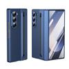 Lederoptik Dünne Hülle für Samsung Galaxy Z Fold 7 6 5 4 3 mit Stifthalter Kunststoff Faltbare Stoßfeste Schutzhülle