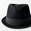 Reck Hatter Australian Wool Short Brim Felt Wide Size Size M Men's Hat, Brim, Fall/Winter, Black, RH-104,