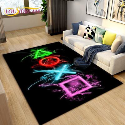 Tappeto per controller di gioco per giocatori di cartoni animati Grande, tappeto per soggiorno, camera per bambini, tappetino antiscivolo regalo per bambini