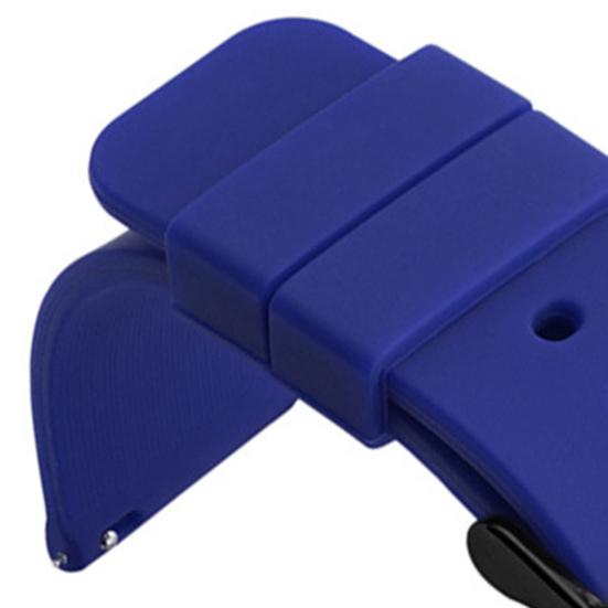 Bracelet de Montre Super Doux Résistant à l'Usure Flexible Sans Allergie Installation Simple Libération Rapide Bracelet de Montre en Silicone Accessoires de Montre