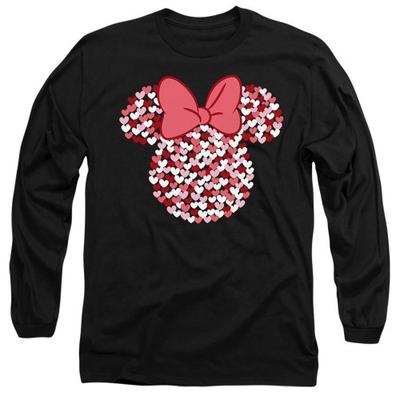 Disney Unisex Adult Minnie Mouse Heart Ears Silhouette Valentine`s Day T-Shirt