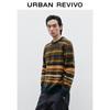UR2025 Men's Retro Color Block Stripe Knit Sweater