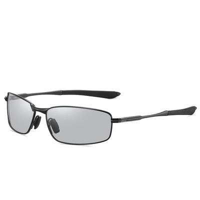 [FEISEDY] Photochromic Sunglasses for Men, UV400, Sports, Golf, Driving, Polarized, Large Size, Photochromic Lenses, Lightweight, Day and Night Use,