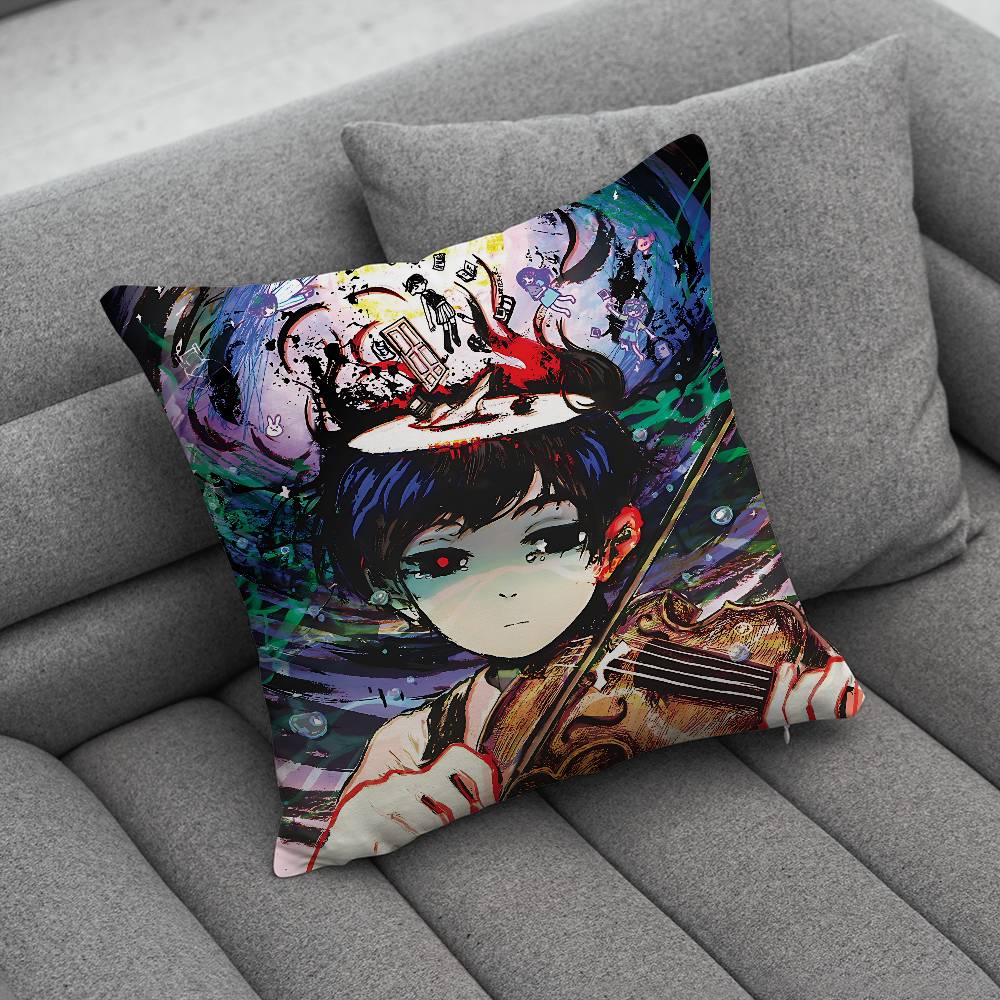 RPG Omori Cartoon pillowcase casual style decoration suitable for home decoration excluding pillow core 30x30cm