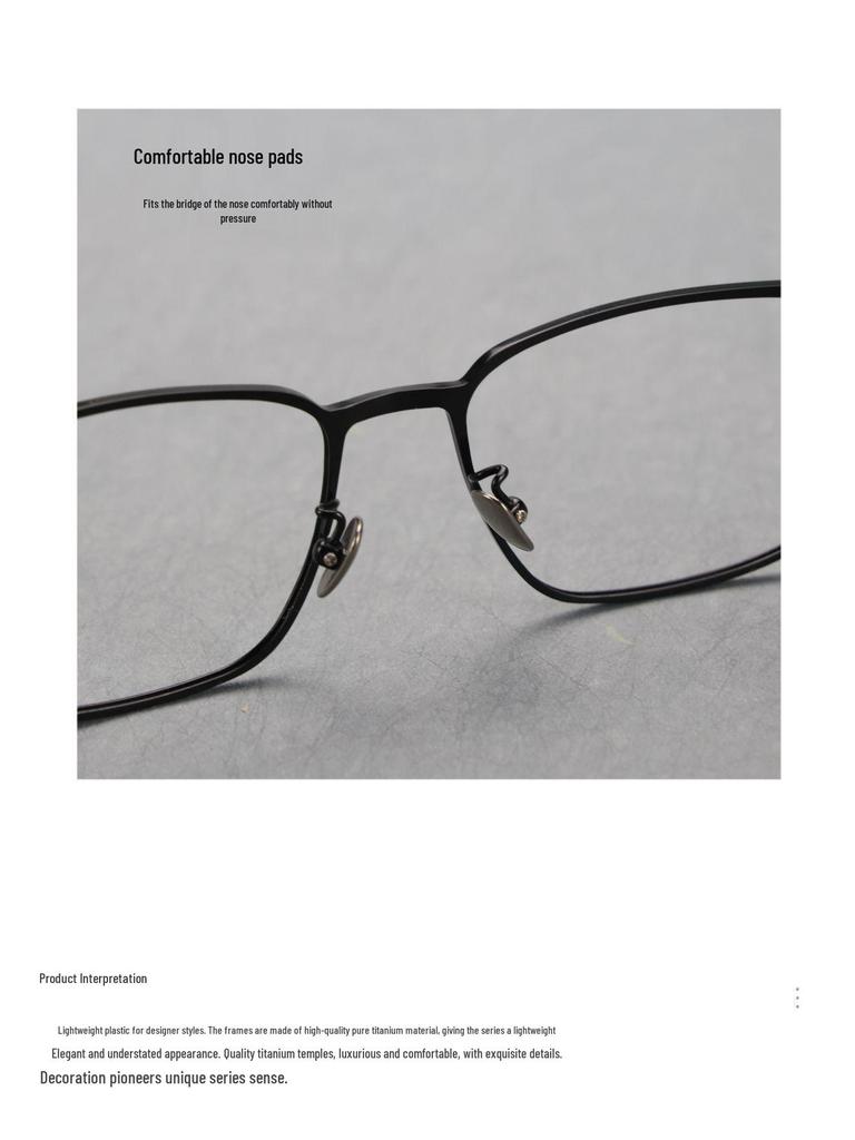 Ultra-light Polygonal Titanium Glasses Frame for Men and Women