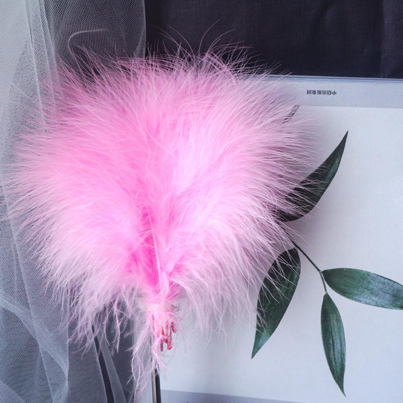 50Pcs Macaron Feather Color Turkey Full Velvet, Dream Catcher Hair Accessories Diy Handmade Materials Bouquet Stage Wedding Decoration