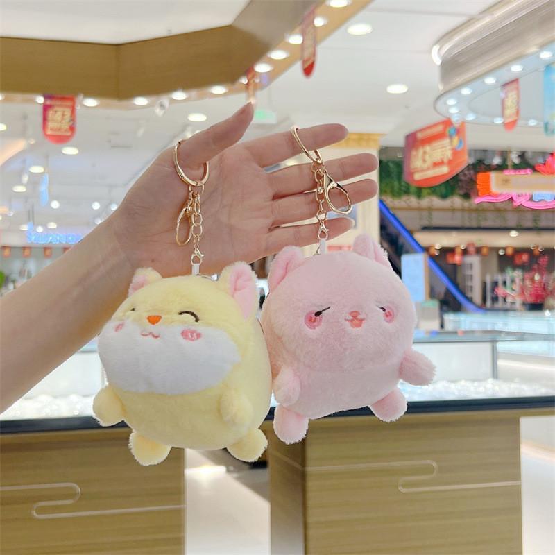 Adorable Plush Puppy Keychain Cute Soft Stuffed Dog Toy Perfect For Bags And Keys