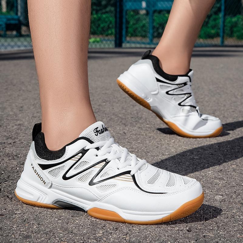 New Sports Shoes For Men And Women, Low-Cut Lace-Up Thick-Soled Shock-Proof Table Tennis Shoes, Badminton Shoes