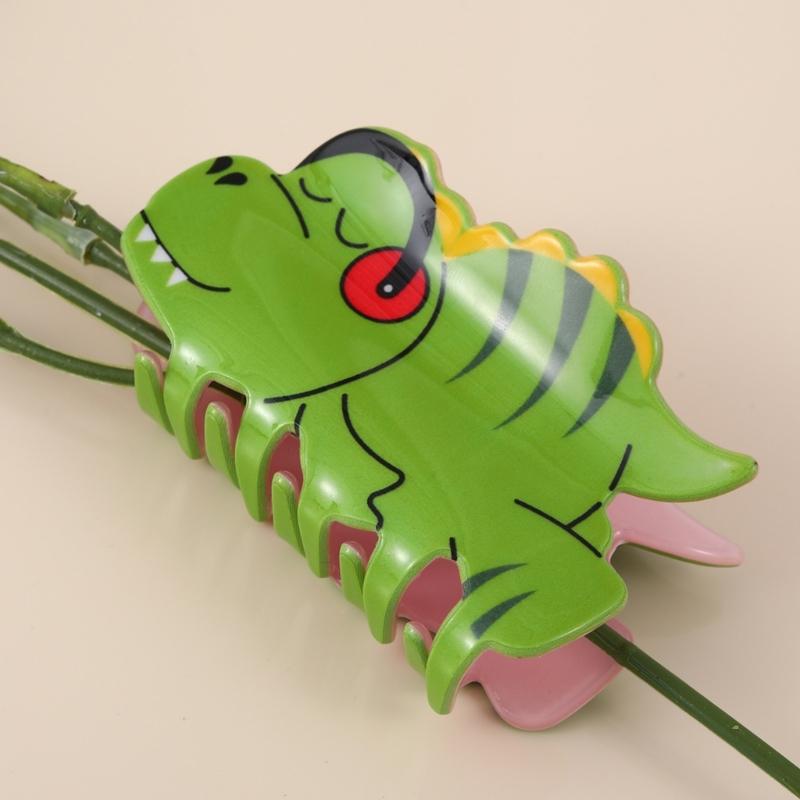 Dinosaur Hair Clip Chic Pig Hair Grip Stylish Cat Hair Grab Acrylic Hair Accessory Hair Ornament for Party Daily Wear