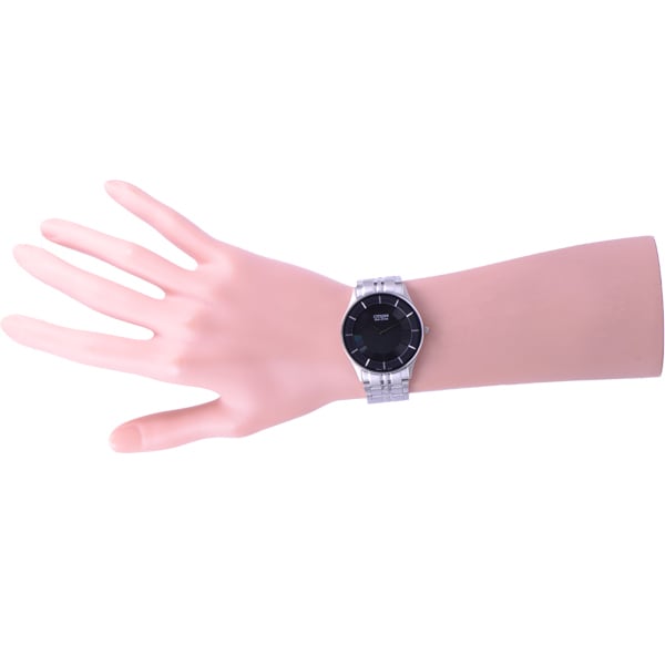 Citizen Herren AR3010-65E (CITIZEN Uhr STILETTO Eco-Drive) Runde Uhr Silber Edelstahl Analog