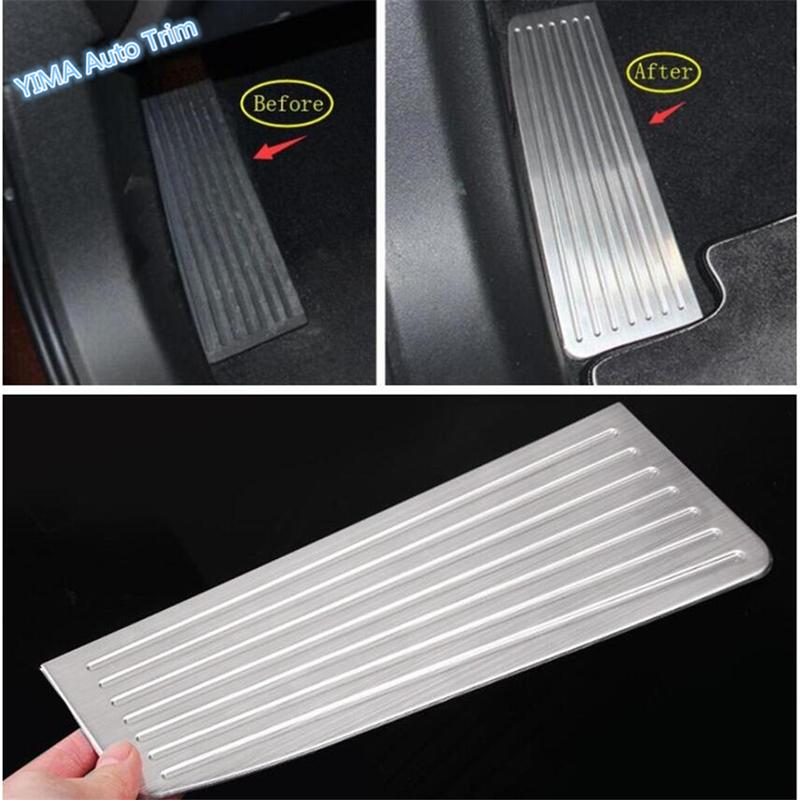 Stainless Steel Auto Styling Left Foot Rest Pedal Non-Slip Pad Frame Cover Trim For Volvo XC60 2018 - 2026 Interior Accessories