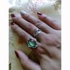 Kreativer magischer Ring Edelstein Farbwechselring Herzförmig Verstellbar Temperatur Schmuck-Accessoire Geschenk Beliebtes Accessoire