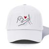 pc DOG HEART Print Baseball Cap for AdultsMinimalist Retro Style Casual Soft Adjustable Dad HatPerfect As Gift
