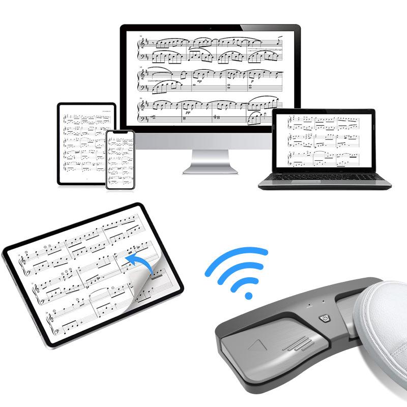 Wireless Bluetooth Page Turner Pedal Intelligent Wireless Bt Page Turner Pedal For E-Books Piano Guitar Sheet Music Turners