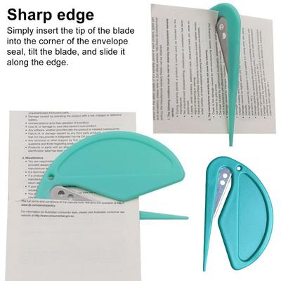 Envelope Opener with Sharp Concealed Blade Safe Design Sheet Cutter Paper Slitter Wrapping Paper Slitter Package Opener Tool for School Office Use