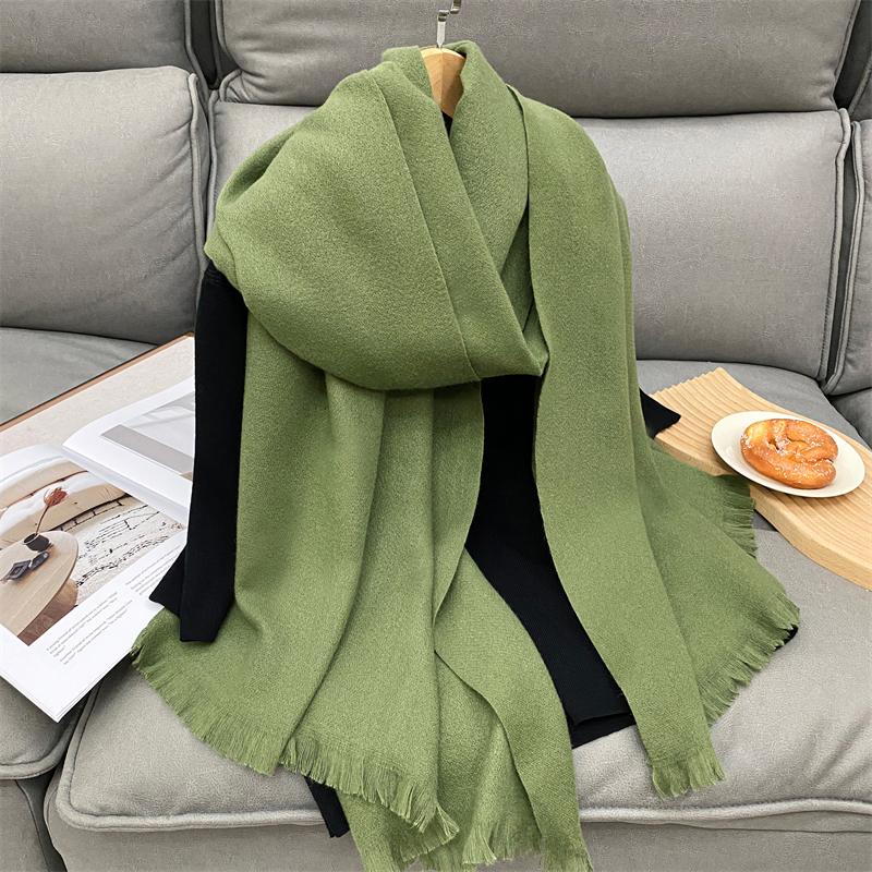 Winter Kaschmirschal Damen Luxus Herbstschal Pashmina Taschentuch Dame Pareo Weich Outdoor Unisex Winddicht Bufanda