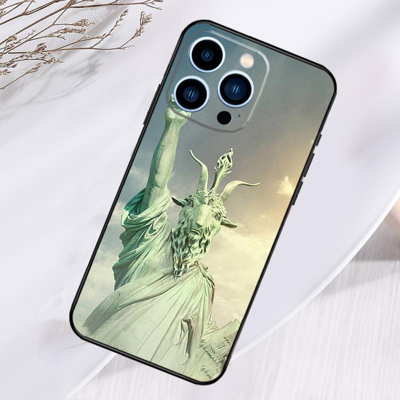 Satanic Scary Skull Phone Case For iPhone 17 Air 16 15 14 13 11 12 Pro Max Plus 12 13 Mini 16e 17 Pro Max Cover
