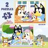 Puzzle - EDUCA - Bluey Valise 2 Puzzles - 48 pièces - 28x20 cm - Pour enfants de 3 à 6 ans