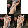 Elegant Pearl Phone Lanyard With Crystal Beads For Women And Men